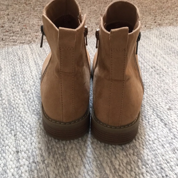 Universal Thread Tan Suede Ankle Boots - Picture 3 of 6